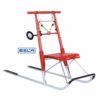 czerwone sanki kicksled compact czyli z płozami o długości 137 cm